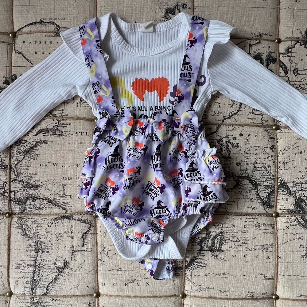Bundle of baby girls Halloween clothes.